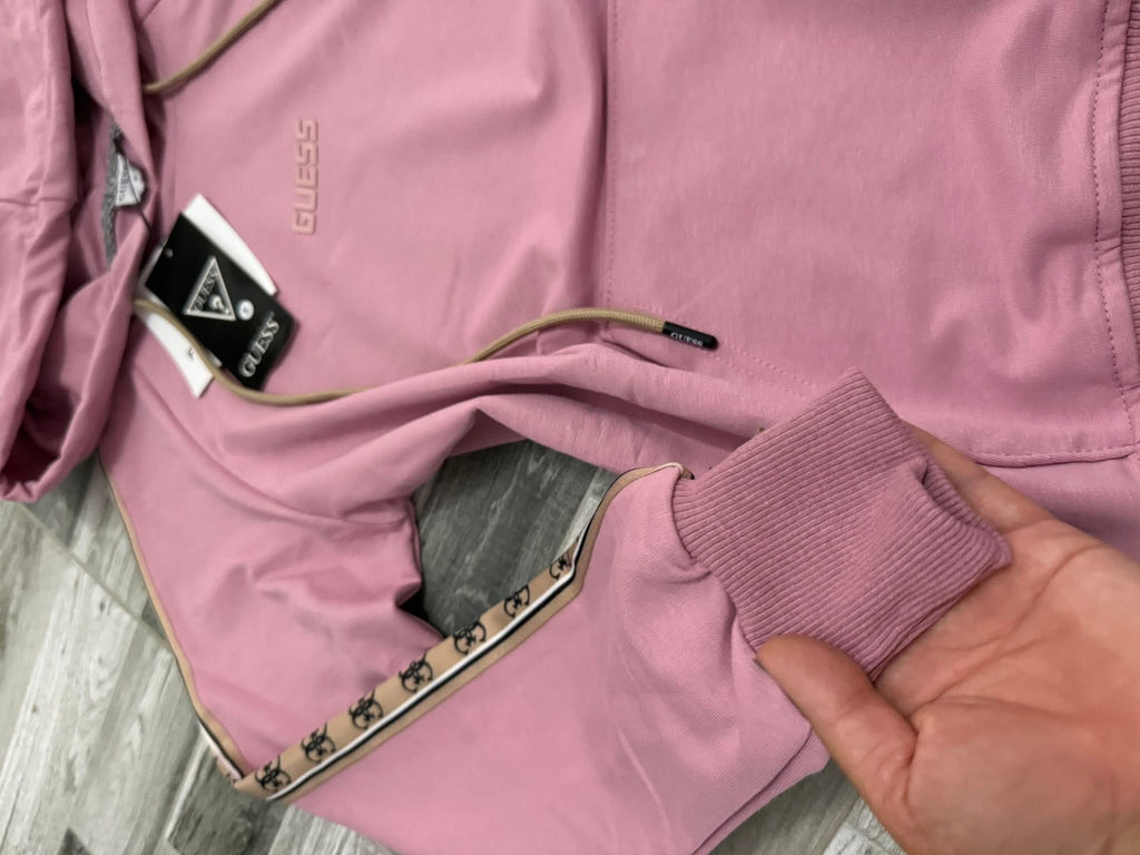 Women’s Pink Hooded Cotton Tracksuit
